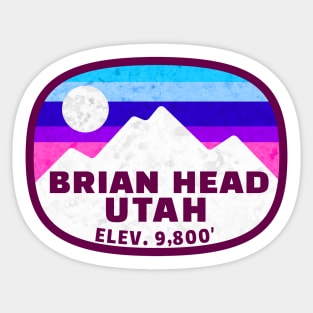 Ski Brian Head Utah Skiing Winter Sports Snowboarding Sticker